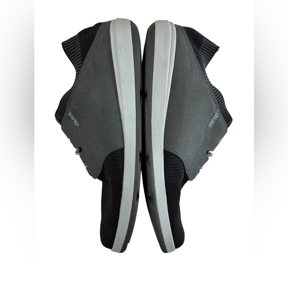 Olukai men’s Makia Ulana Kai shoes 10 black grey elastic laces drop in heel - Picture 5 of 13